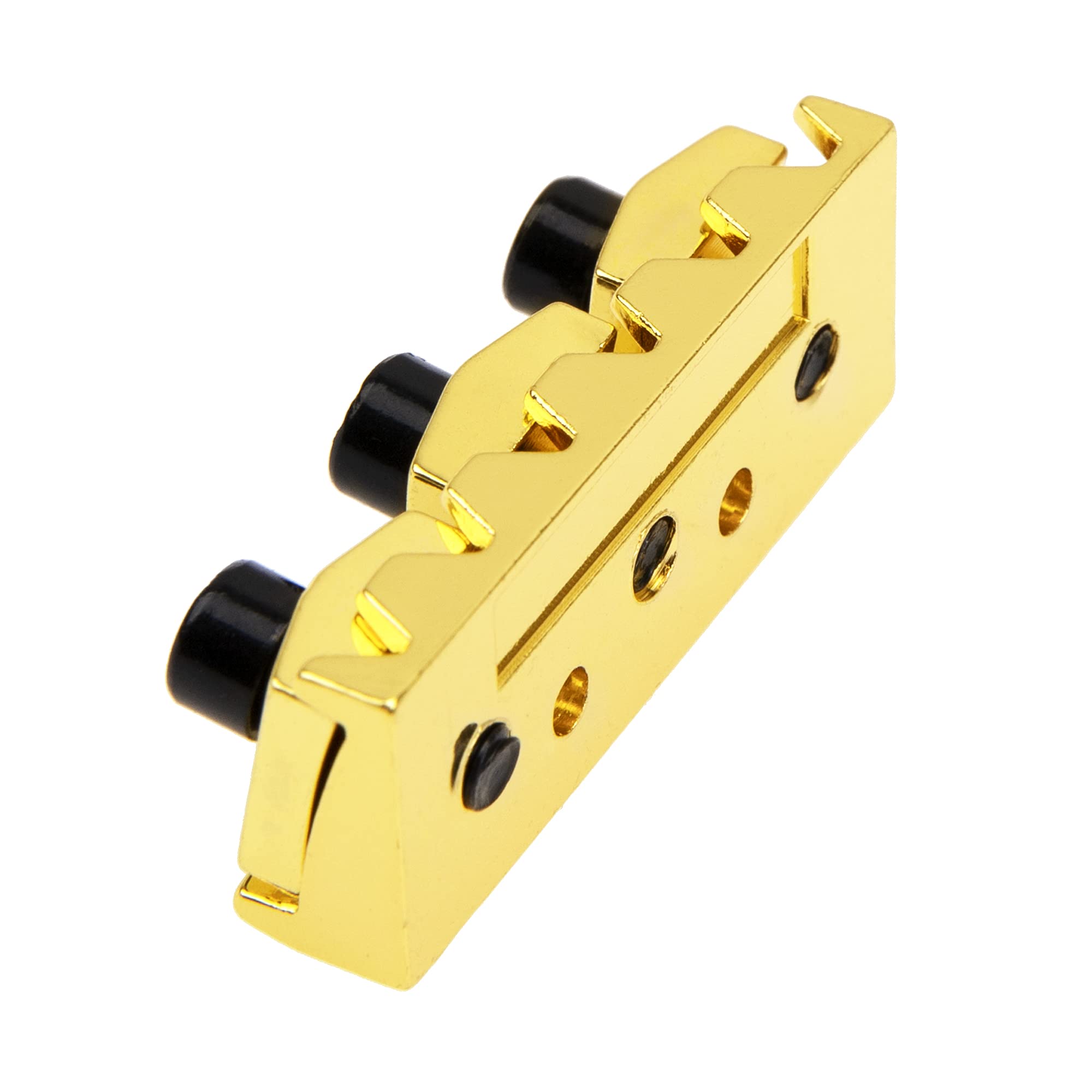 2Pcs Yootones 42mm Metal Guitar String Locking Nut Compatible with Floyd Rose Style Electric Guitar Tremolo Bridge Lock System (